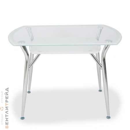 Стеклянный стол Донна белый 120*70