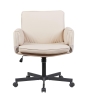 Кресло офисное TopChairs Foldo с откидными подлокотниками бежевое