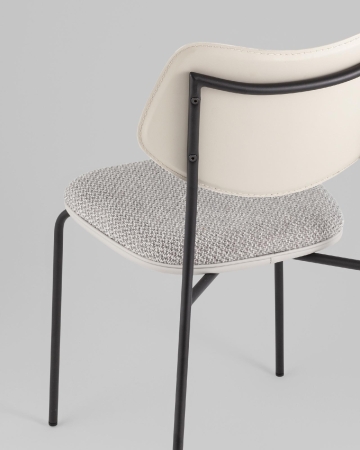 Стул полубарный Casey серый