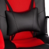 Кресло DRIVER (22) экокожа и ткань, черный и красный