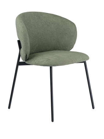 Стул для кухни SOLIS зеленый букле MOSS 615