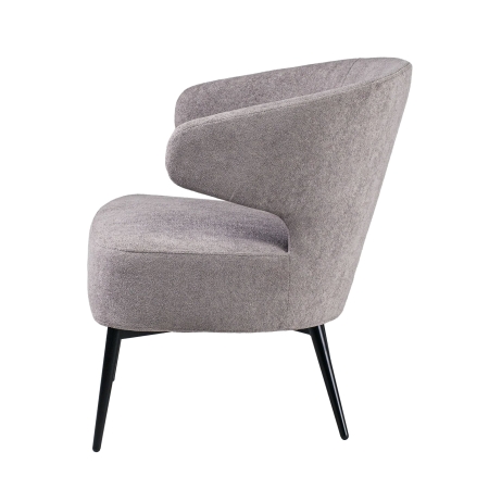 Кресло Робби букле серый MOSS 960