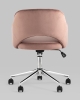 Кресло компьютерное Кларк велюр розовый