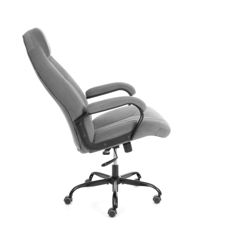 Кресло Boss metalBL серый велюр