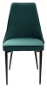 Стул NEPAL-P зеленый #19 велюр, черный каркас