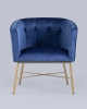Кресло Шале велюр синий