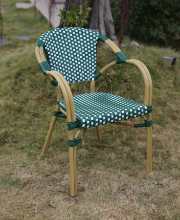 "Кабри" плетеный стул из искусственного ротанга, зеленый