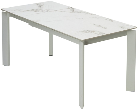 Стол CORNER 120 GLOSS GOLDEN JADE SOLID CERAMIC, WHITE