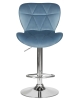Стул барный BARNY пудрово-голубой велюр MJ9-74