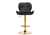 Барный стул Trio черный, золотой