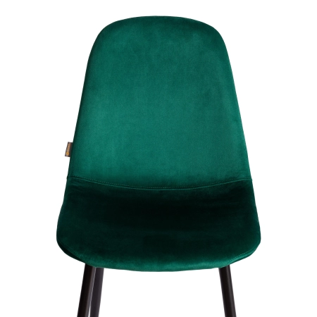 Стул BREEZE (mod. JSC-58) велюр и металл, зеленый, черный