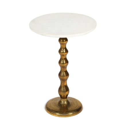 Столик кофейный Secret De Maison BOLLY (12483-M) алюминиевый сплав, мрамор, 40,5x40,5x58,5 см, античная медь