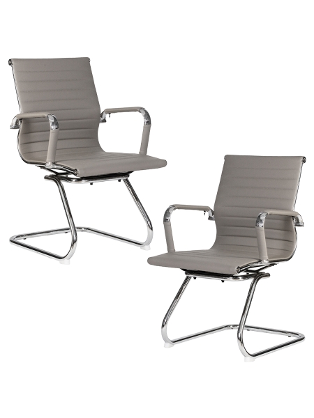 Набор 2 шт Офисное кресло для посетителей CODY серый