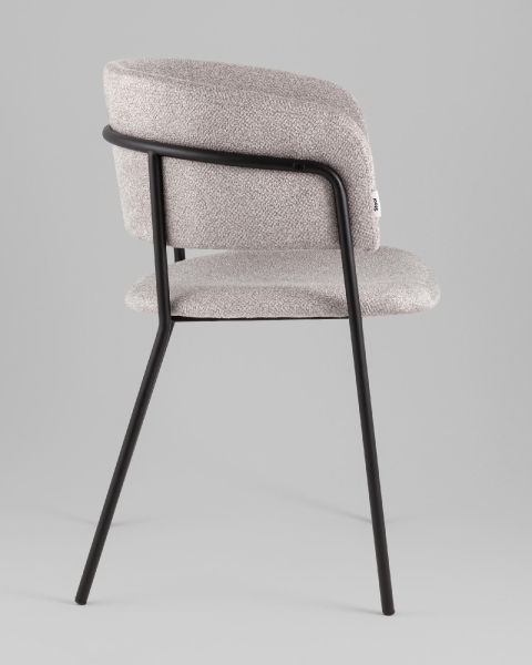 Кресло Нэлли New буклированный велюр серый