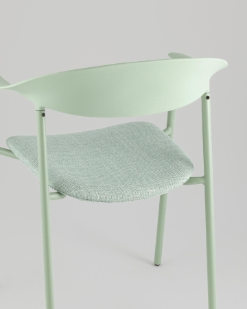 Стул Eila с подушкой пластик зеленый