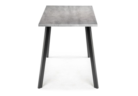 Обеденная группа Эделин светло-серый, бетон, черный матовый