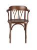 Деревянный стул Венский средний тон с твердым сиденьем с дугами назад Деревянный стул Венский средний тон с твердым сиденьем с дугами назад