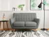 Диван Picasso двухместный серый