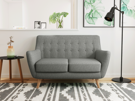 Диван Picasso двухместный серый
