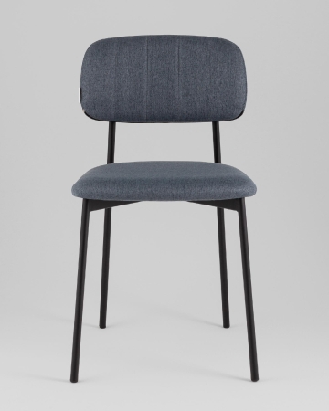 Стул Майло рогожка серо-синий