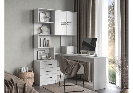 Компьютерный стол Эльброни правый белый