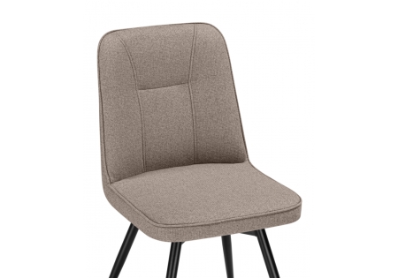 Стул на металлокаркасе Texas 3 поворотный светло-коричневый, черный