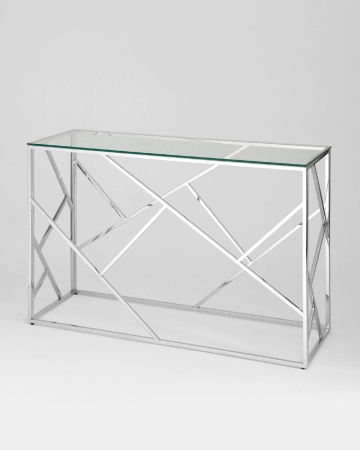 Консоль АРТ ДЕКО 120х40 серебро