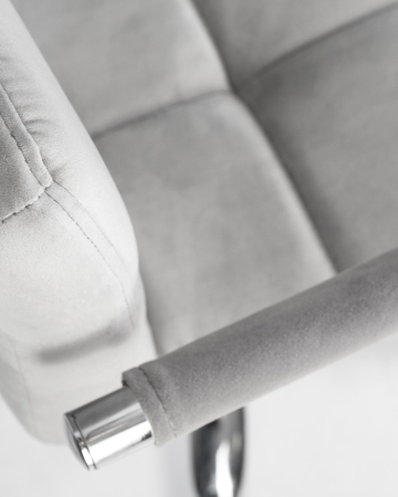 Набор 2 шт Офисное кресло для персонала TERRY, серый велюр (MJ9-75)