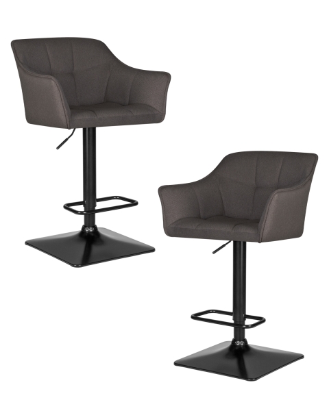 Набор 2 шт Стул барный RALF, темно-серый (LAR-106D-26)