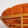 Кресло-качалка "PAPASAN" w 23 и 01 B с подушкой, мед, ткань оранжевый, С 23 фото в интернет-магазине Stoolmarket