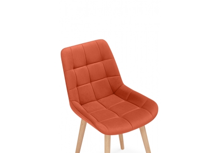 Стул деревянный Челси терракотовый (zd 432), светлое дерево np