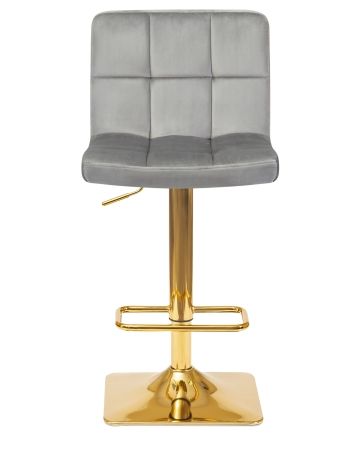 Стул барный GOLDIE серый велюр MJ9-75