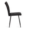 Стул обеденный Bari черный, экокожа и металл, мягкое сиденье, без подлокотников Стул обеденный Bari черный, экокожа и металл, мягкое сиденье, без подлокотников