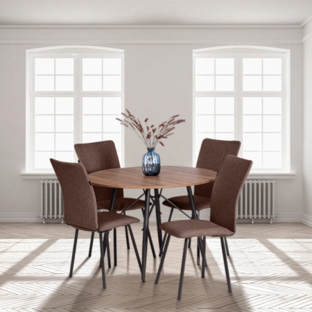 Стул обеденный La Rousse коричневый, черный Стул обеденный La Rousse коричневый, черный