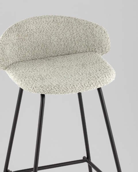 Стул барный Nita букле мятный Стул барный Nita букле мятный