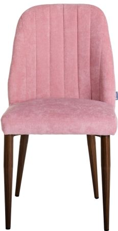 Стул Alen розовый, темный орех