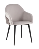 Стул Новел New велюр светло-серый с темно-серой спинкой Стул Новел New велюр светло-серый с темно-серой спинкой