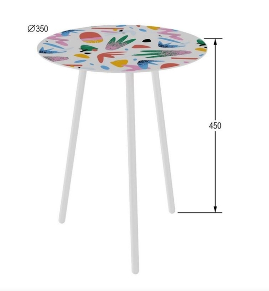 Стол журнальный Стренд абстракция