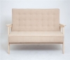 Диван двухместный РЕТРО беленый дуб, RS3 - бежевый
