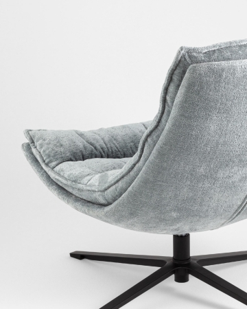 Кресло лаунж Lazy серый