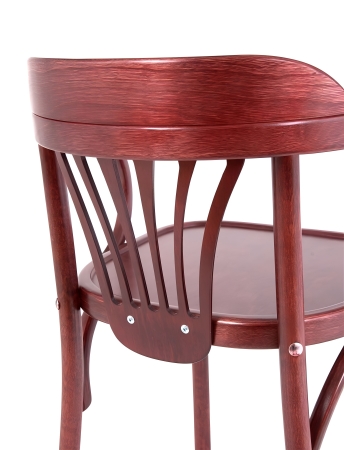 Деревянный стул Венский махагон с твердым сиденьем Деревянный стул Венский махагон с твердым сиденьем