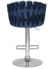 Стул барный MARCEL синий велюр MJ9-117