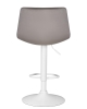 Набор 2 шт Стул барный TAILOR WHITE, серый велюр (MJ9-75)