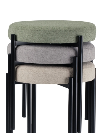 Табурет Maso букле зеленый MOSS 615