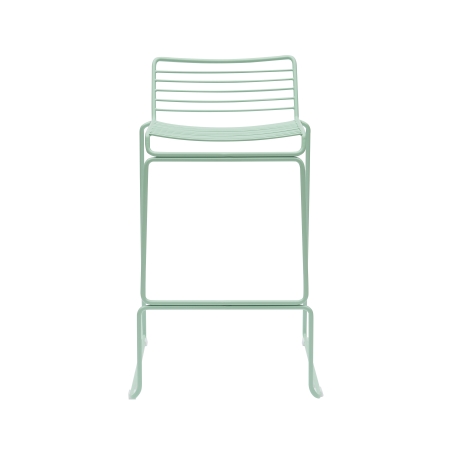 Стул полубарный Danny зеленый с подушкой