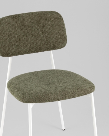 Стул Chao зеленый белые ножки 2 шт.