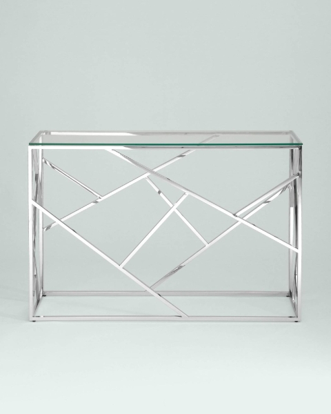 Консоль АРТ ДЕКО 115*30 серебро