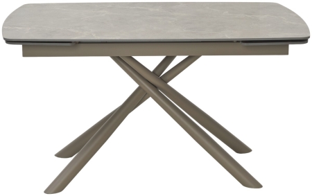 Стол RIVOLI 140 MATT LATTE STONE SOLID CERAMIC, TAUPE