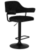 Стул барный CHARLY BLACK черный твид LEO18