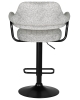 Набор 2 шт Стул барный CHARLY BLACK, светло-серый твид (LEO04)